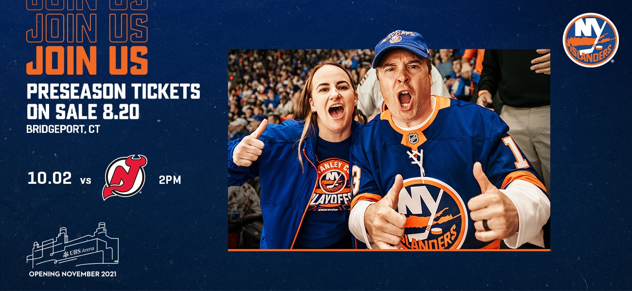 New Jersey Devils at New York Islanders Tickets - 10/20/23 at UBS Arena in  Elmont, NY