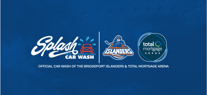 Bridgeport Islanders Announce Partnership with Splash Car Wash as the Official Car Wash of the Team and Total Mortgage Arena